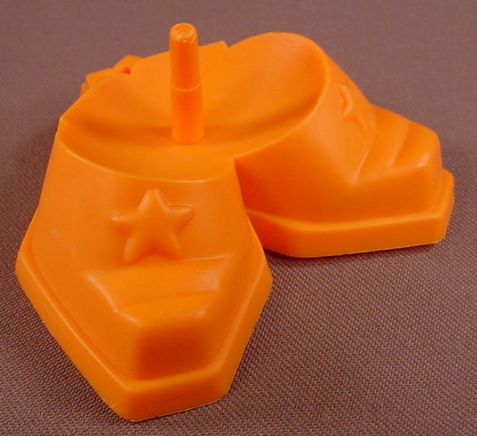 Mr & Mrs Potato Head Orange Cowboy Boots, For 3 1/2 To 4 Inch Bodies, 1995 & 2005 Playskool