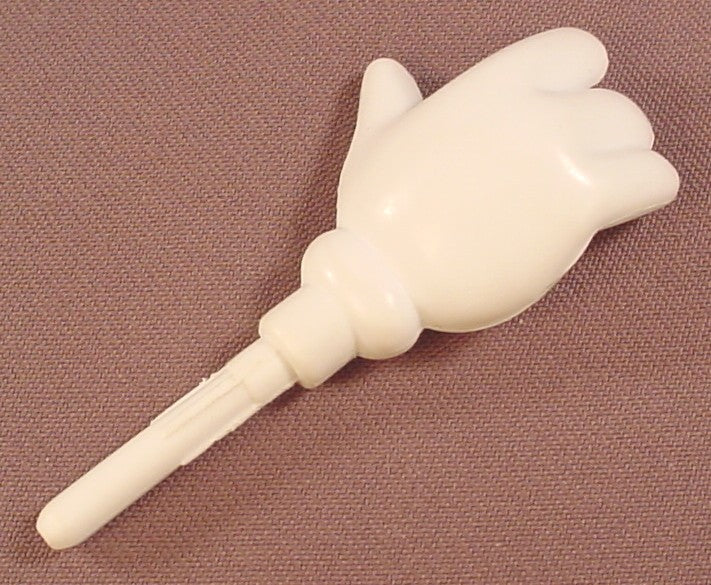 Mr & Mrs Potato Head Short White Straight Right Arm & Hand, For 3 1/2 To 4 Inch Bodies, 1995 & 2005 Playskool