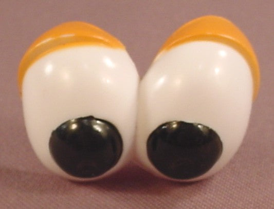 Mr Potato Head Oval Eyes With Brown Eyelids & Larger Black Pupils