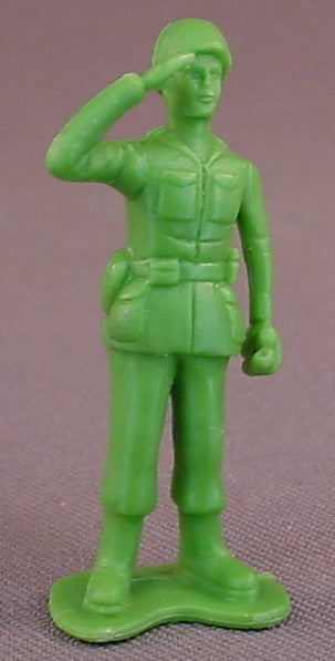 Disney Toy Story Green Army Man Giving A Salute PVC Figure, 2 Inches Tall, Figurine