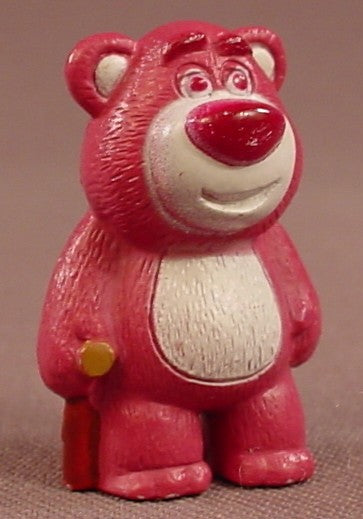 Disney Toy Story Lotso Bear With A Cane Mini PVC Figure, 1 1/4 Inches Tall, Pixar, Figurine