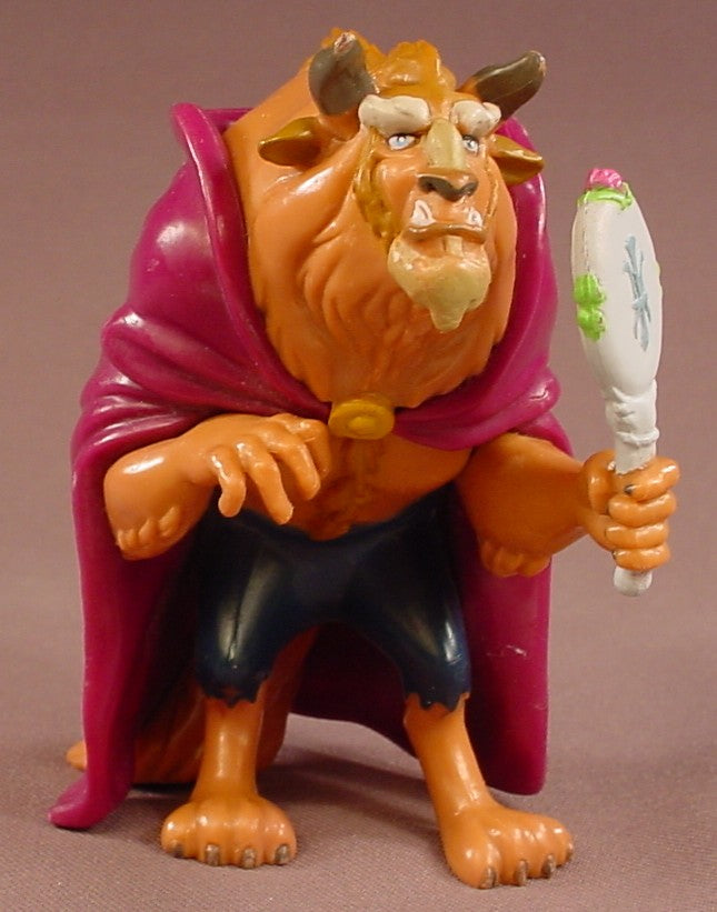Disney Beauty & The Beast Adam The Beast Holding A Mirror PVC Figure, 4 Inches Tall, Figurine