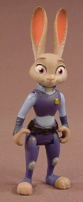 Disney Zootopia Judy Hopps Rabbit Action Figure, 2 3/4 Inches Tall, The Head Arms & Legs Move