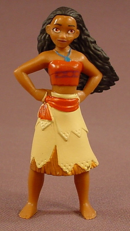 Disney Moana With Her Hands On Her Hips PVC Figure, 2 1/4 Inches Tall, Figurine