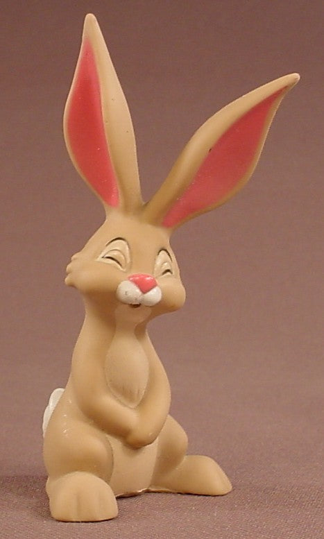 Disney Sleeping Beauty Forest Animals Vinyl Bunny Rabbit Squeezable Figure With Long Ears, 3 1/4 Inches Tall, Figurine