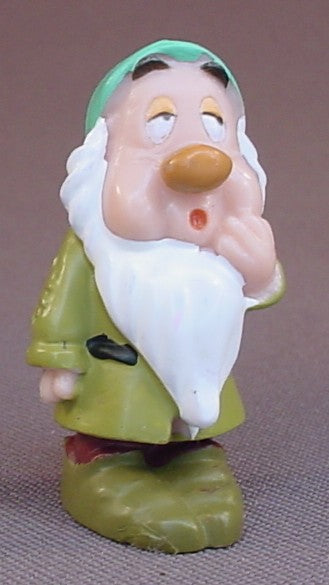 Disney Snow White Sleepy Dwarf With His Hand On His Face PVC Figure, Sleepy Eyes, 1 3/4 Inches Tall, Dwarves