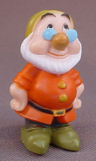 Disney Snow White Doc Dwarf With His Hands On His Hips PVC Figure, 1 3/4 Inches Tall, Dwarves Figurine