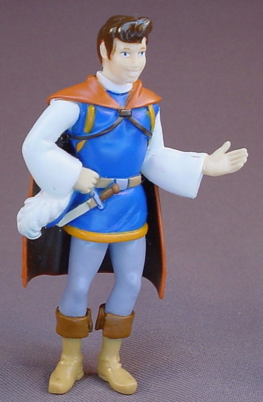 Disney Snow White Prince Charming With One Hand Extended PVC Figure, 3 3/4 Inches Tall, Figurine