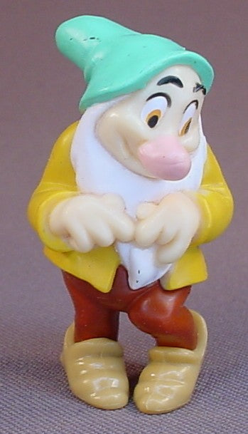 Disney Snow White Bashful Dwarf Looking Away PVC Figure, 2 Inches Tall, Dwarves, Figurine