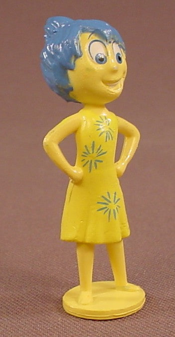 Disney Inside Out Joy PVC Figure, 2 1/4 Inches Tall, Pixar, Figurine