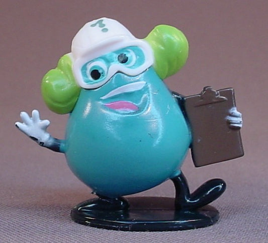 Disney Inside Out Bobby The Forgetter Mind Worker PVC Figure On A Base, 1 3/4 Inches Tall, Pixar, Figurine
