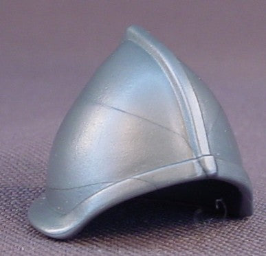 Playmobil Silver Gray Bullet Shaped Helmet With Sloped Sides, 3268 3274 3314 3316 3889 4133 4583