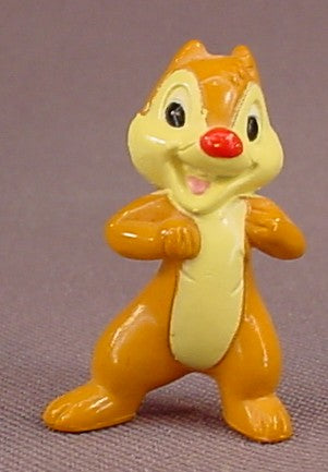 Disney Dale Chipmunk Hard Plastic Figure, 1 1/4 Inches Tall, Chip & Dale, Figurine