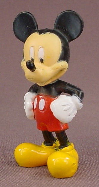 Disney Mickey Mouse With His Hands On His Hips PVC Figure, 2 1/4 Inches Tall, Figurine