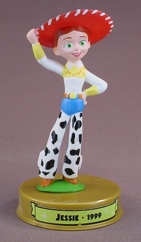 Disney 100 Years Of Magic Jessie PVC Figure On A Base, Walt Disney World, Toy Story Movie, 2002 McDonalds