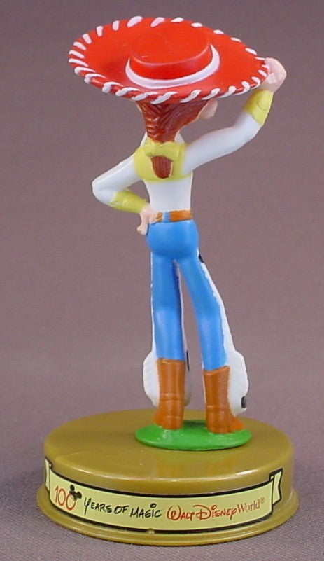 Disney 100 Years Of Magic Jessie PVC Figure On A Base, Walt Disney World, Toy Story Movie, 2002 McDonalds