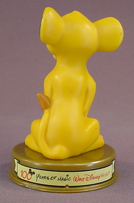 Disney 100 Years Of Magic Simba PVC Figure On A Base, Walt Disney World, The Lion King Movie, 2002 McDonalds