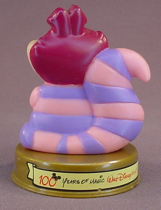 Disney 100 Years Of Magic The Cheshire Cat PVC Figure On A Base, Walt Disney World, Alice In Wonderland Movie, 2002 McDonalds