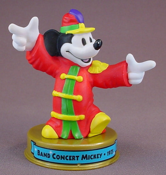 Disney 100 Years Of Magic Band Concert Mickey PVC Figure On A Base, Walt Disney World, The Band Concert Movie, 2002 McDonalds