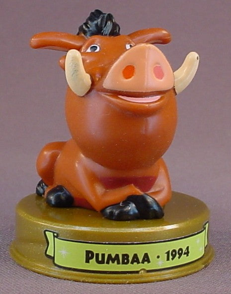 Disney 100 Years Of Magic Pumbaa The Warthog PVC Figure On A Base, Walt Disney World, Tarzan Movie, 2002 McDonalds