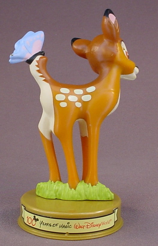 Disney 100 Years Of Magic Bambi PVC Figure On A Base, Walt Disney World, Bambi Movie, 2002 McDonalds