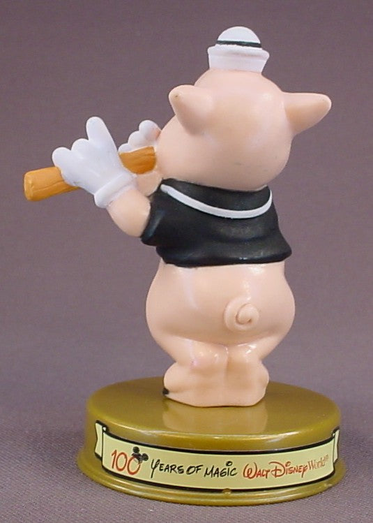 Disney 100 Years Of Magic Fifer Pig PVC Figure On A Base, Walt Disney World, The Three Little Pigs Movie, 2002 McDonalds