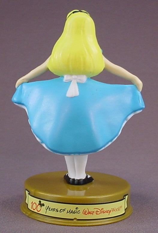 Disney 100 Years Of Magic Alice PVC Figure On A Base, Walt Disney World, Alice In Wonderland Movie, 2002 McDonalds