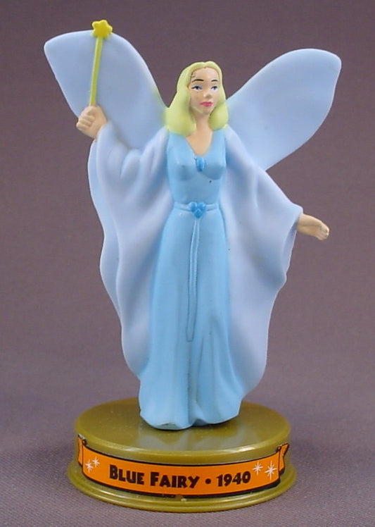 Disney 100 Years Of Magic Blue Fairy PVC Figure On A Base, Walt Disney World, Pinocchio Movie, 2002 McDonalds