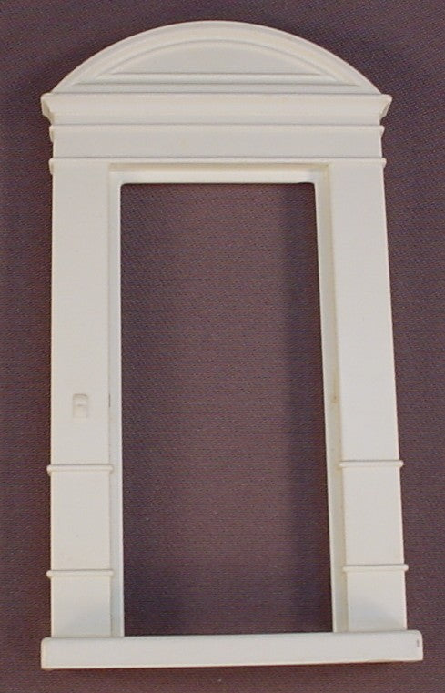 Fisher Price Vintage 250 Dollhouse Replacement White Exterior Door Frame With An Arched Top, 5 7/8 Inches Tall, 3 Inches Wide, Doll House