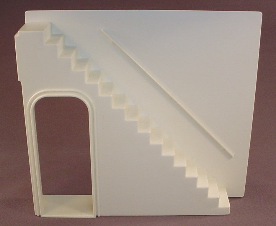 Fisher Price Vintage 250 Dollhouse Replacement White Interior Wall With A Staircase & Arched Doorway, 7 1/8 Inches Wide