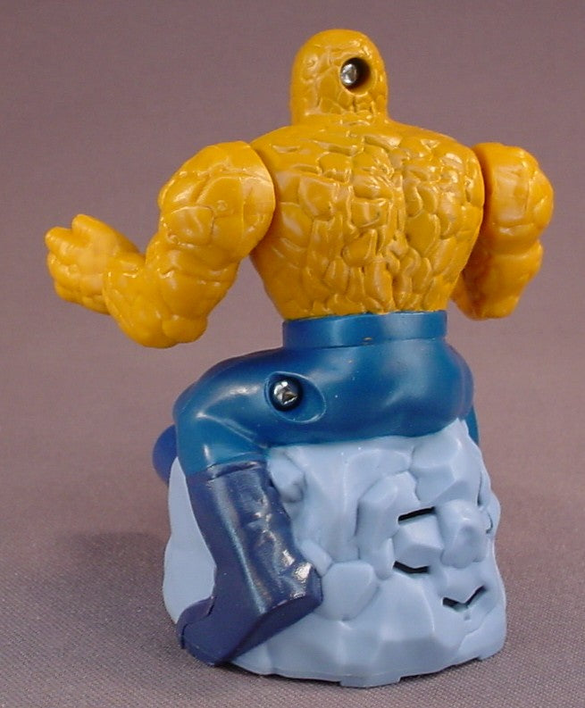 Fantastic Four The Thing Figure Toy, 3 1/2 Inches Tall, Press The Blue Button To Make Him Clap His Hands Together & Make A Sound