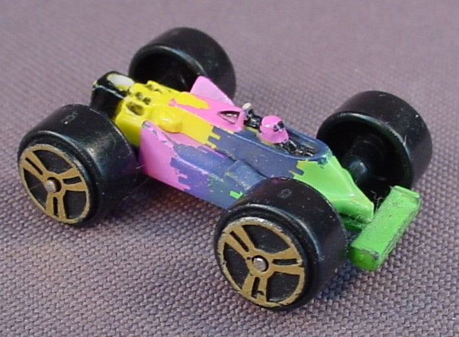 Micro Machines Indy Or Grand Prix Race Car, Multi Colored, Turbo Wheels Series Set #36, 1994 Galoob, Ultra Fast