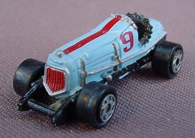 Micro Machines Light Blue & Red #9 1930's Era Indy 500 Race Car, Racing, Racer, 1989 Galoob