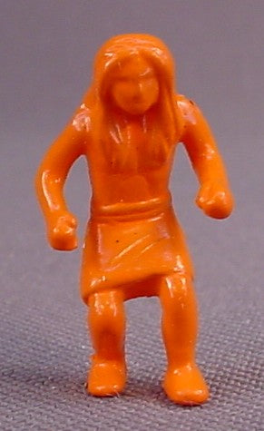 Primal Rage Orange Mini Caveman Follower Figure, 1 Inch Tall, 1994 Or 1996 Playmates Toys