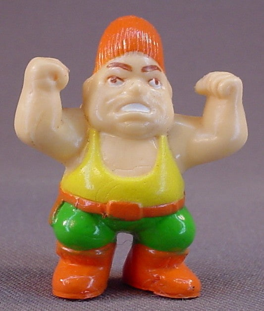 Soma Wrestling Figure In Green Tights And Yellow Shirt, 1 3/4 Inches Tall