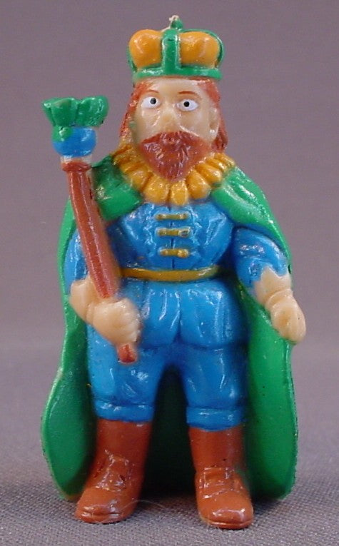 Medieval King With Scepter PVC Figure, 2 1/4 Inches Tall, 1987 Soma