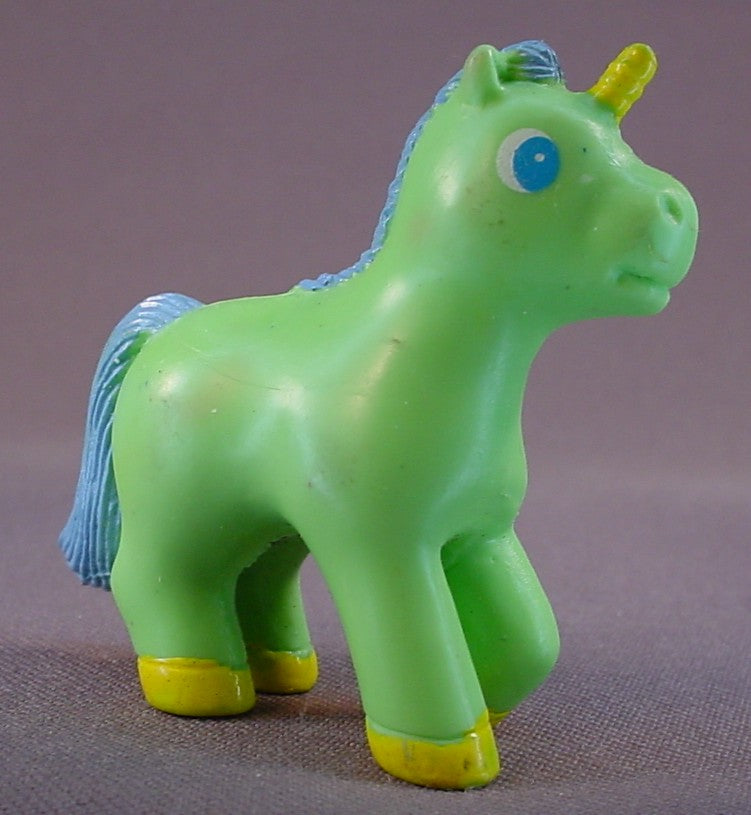 Soma Green Unicorn Pony With A Blue Mane And Tail, 2 Inches Tall