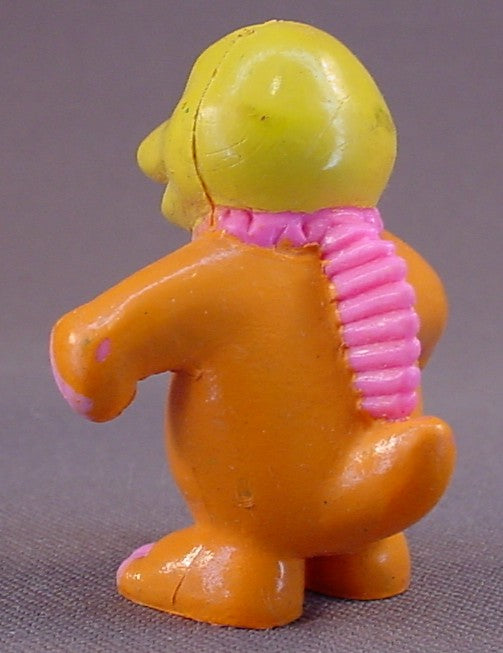 Soma Love Dinos Dinosaur In Orange Clothes PVC Figure, 1 5/8 Inches Tall, Barney, 1992