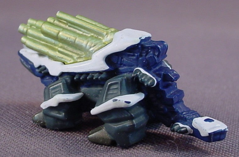 Zoids Battle Champions Gashapon Gun Blaster Ankylosaurus PVC Figure, 1 3/4 Inches Long, 2001 Hasbro