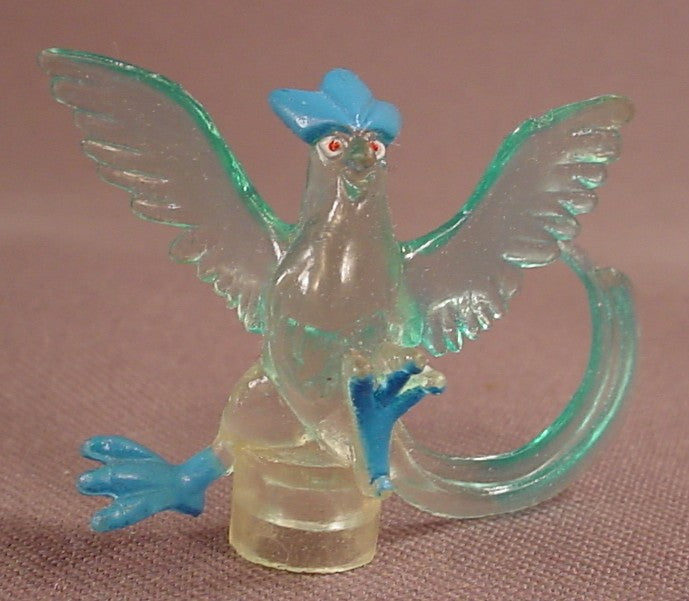 Pokemon Clear Blue Articuno Figure, Battle Stadium, 1 1/8 Inches Tall, No Base, Transparent