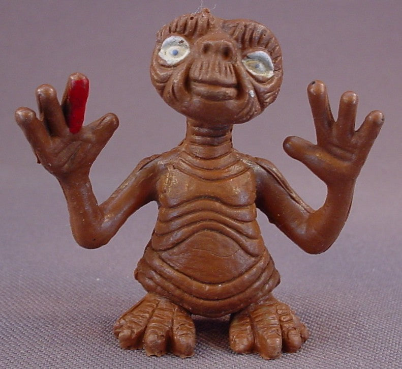 E.T. The Extra-Terrestrial Alien Vinyl Or Rubber Figure, 2 Inches Tall, Was A Keychain But The Loop Is Gone