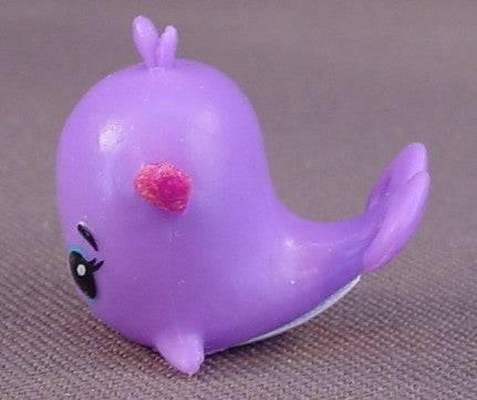 Hatchimals Purple Whale With Pink Glittery Fins Figure, 1 Inch Long, Colleggtibles, Season 1, Rare, Lilac Lake Swhale