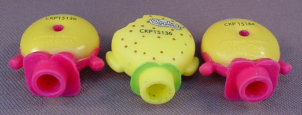 Shopkins Lot Of Three Pencil Topper Figures