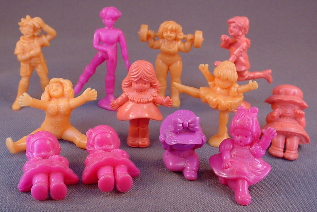 C.U.T.I.E. Lot Of 11 Figures, Cutie, Cuties, 1986 Mattel