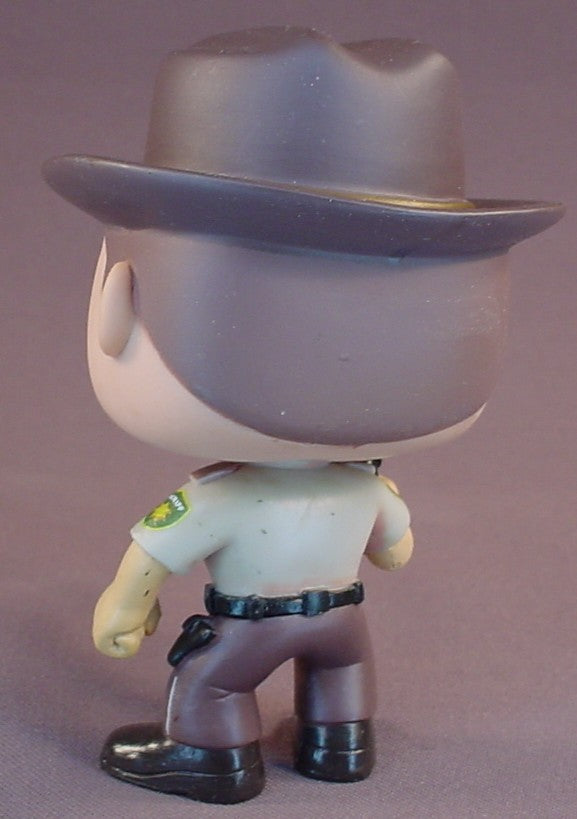 Funko Pop The Walking Dead Rick Grimes, #13 Police Officer, Sheriff, 4 3/8 Inches Tall, The Head Swivels, 2012 AMC