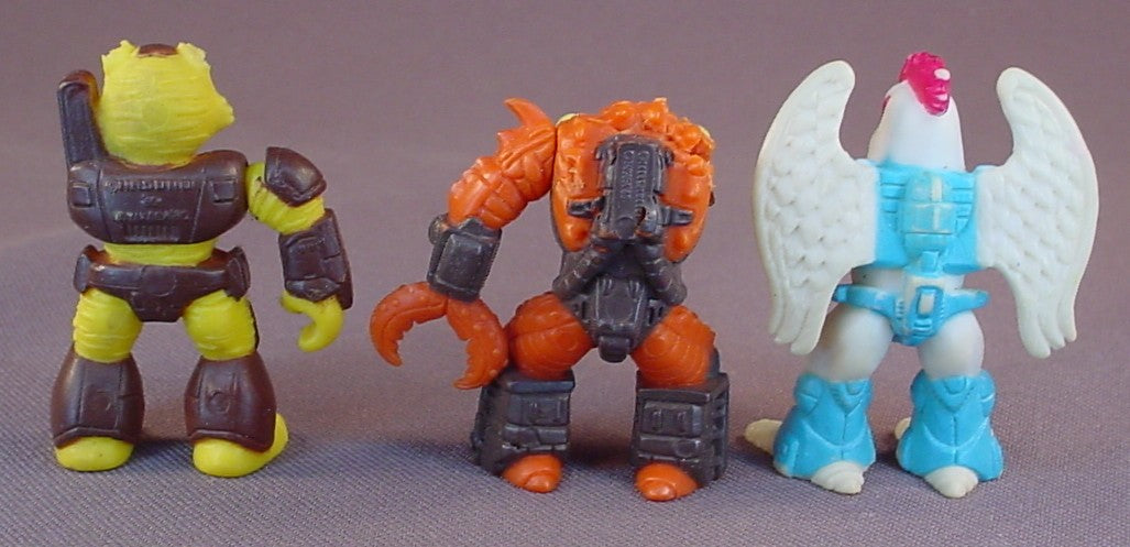 Battle Beasts Lot Of 3 Figures That Are Missing Parts, 1987 Hasbro