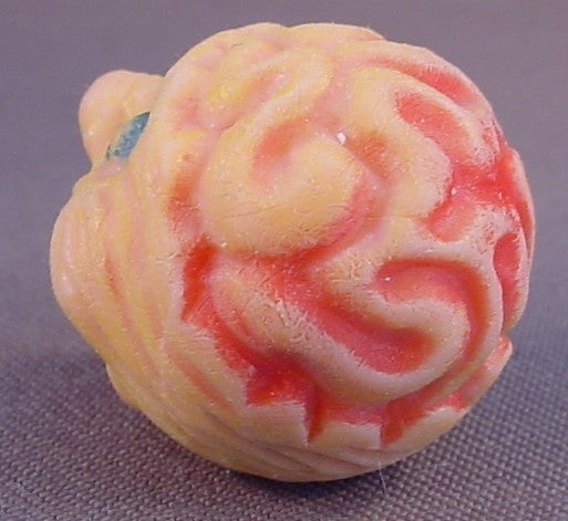 Madballs Type Head With The Brains Exposed, Funny Balls, Mad Balls, Rubber, Vintage, Has Some Paint Wear, 1 1/4 Inches Across