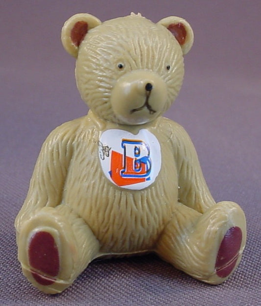 Light Brown Teddy Bear PVC Figure, Pencil Topper, 1 3/4 Inches Tall