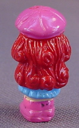 Strawberry Shortcake Wearing A Pink Hat Hard Plastic Figure, 1 Inch Tall, Has A Magnetic Base,  Polly Pocket Style