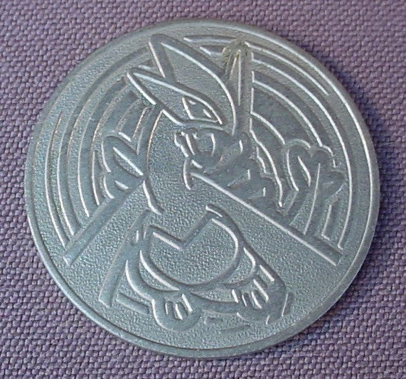 Pokemon Metal Lugia Coin Or Token 1 1 8 Inches Across Neo Genesis Deck Promo Nintendo 2000 2003